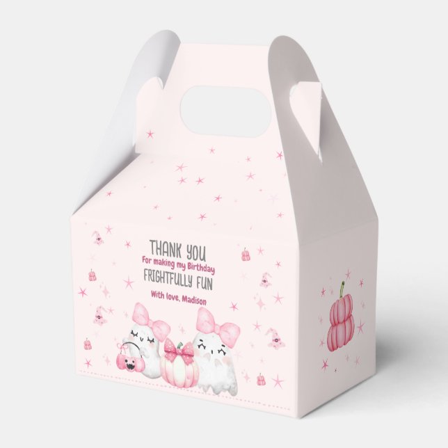 Caja Para Regalos Moderada fiesta de cumpleaños de Fantasma Hallowee (Front Side)