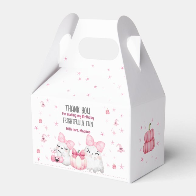 Caja Para Regalos Moderada fiesta de cumpleaños de Fantasma Hallowee (Front Side)