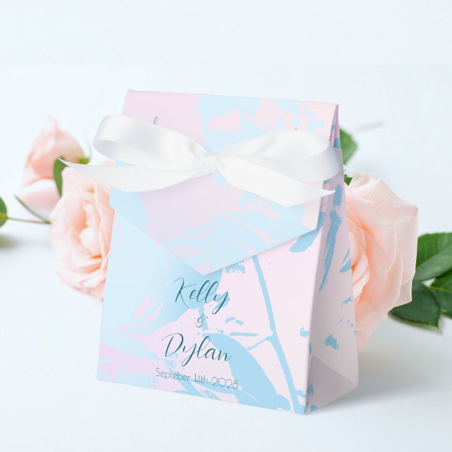 Caja Para Regalos Modern Abstract Pastel Wedding (Subido por el creador)