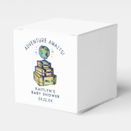 Caja Para Regalos Modern Adventure Travel Globe Baby Shower