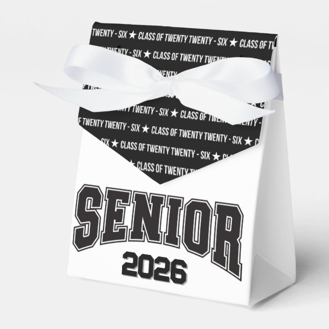 Caja Para Regalos Modern Class of Twenty Twenty‑Six Typography (Front Side)