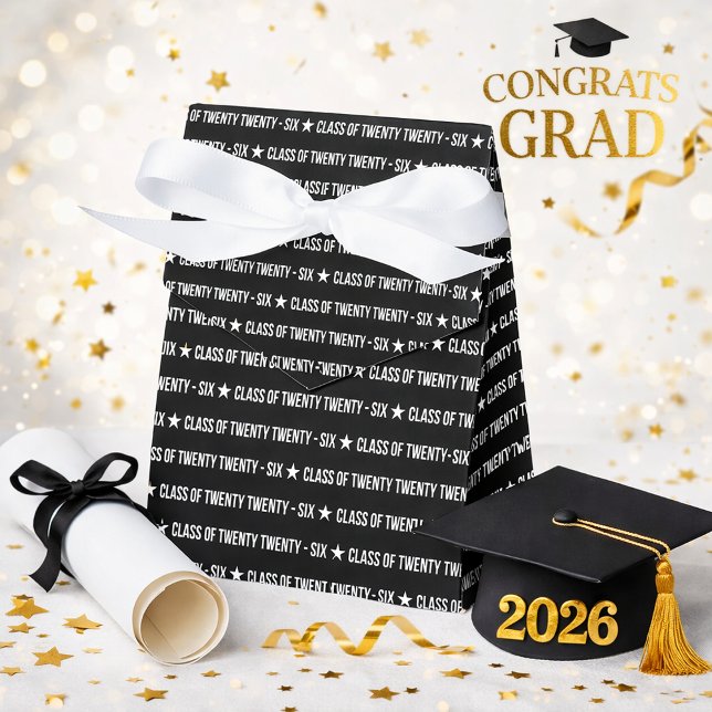 Caja Para Regalos Modern Class of Twenty Twenty‑Six Typography (Subido por el creador)