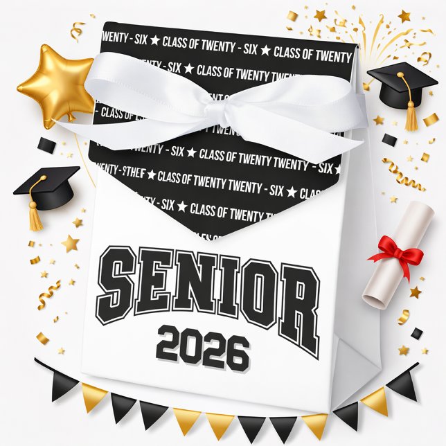 Caja Para Regalos Modern Class of Twenty Twenty‑Six Typography (Subido por el creador)