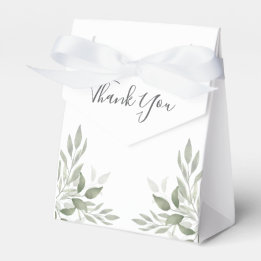 Caja Para Regalos Modern Sage Greenery Botanical Wedding Favor Box