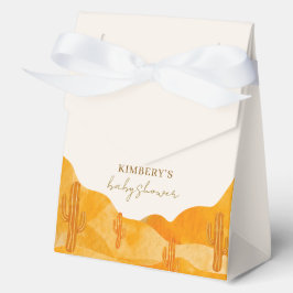 Caja Para Regalos Moderna acuarela Boho Desert Cactus Baby Shower