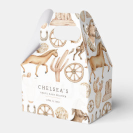 Caja Para Regalos Moderna Baby Shower de color de rodeo occidental