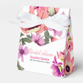 Caja Para Regalos Moderna ducha de novia con flores silvestres rosas