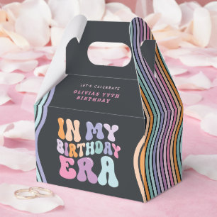 Caja Para Regalos Moderna época de cumpleaños de colores pastel retr