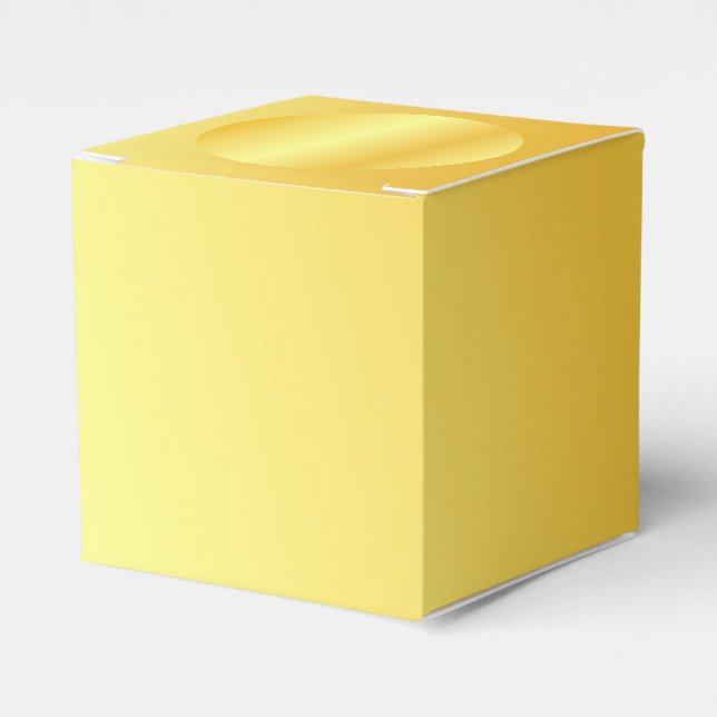 Caja Para Regalos Moderna Faux Gold Metallic Look Elegante Moderno (Costado Anverso)