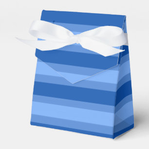 Caja Para Regalos Moderna Marina simple azul nombre de dos franjas d