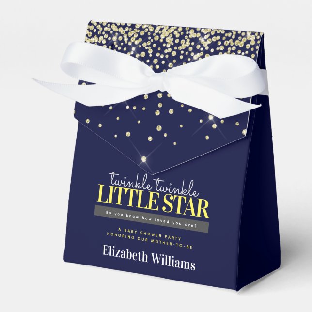 Caja Para Regalos Moderna Moda Twinkle Little Star Baby Shower (Front Side)