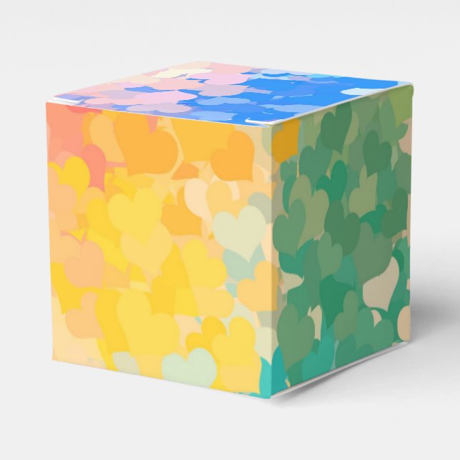 Caja Para Regalos Moderna plantilla de modernidad de arte abstracto  (Costado Anverso)