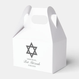Caja Para Regalos Moderno bar blanco negro Minimalista Bat Mitzvah