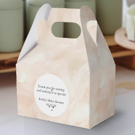 Caja Para Regalos Moderno Beige Simple Delicado Patrón de acuarela