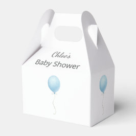 Caja Para Regalos Moderno Blue Balloon Boy Baby Shower