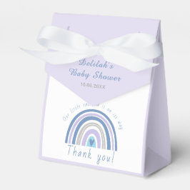 Caja Para Regalos Moderno Blue Boho Rainbow Baby Shower Gracias