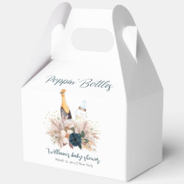 Caja Para Regalos Moderno Boho Poppin Champagne Botellas Baby Shower