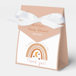 Caja Para Regalos Moderno Boho Rainbow Baby Shower Gracias
