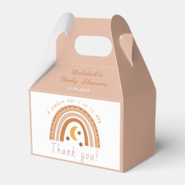 Caja Para Regalos Moderno Boho Rainbow Baby Shower Gracias