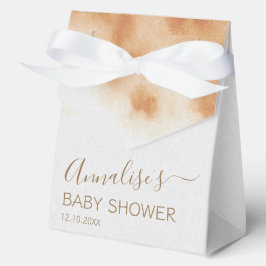 Caja Para Regalos Moderno Boho Watercolor Tie Dye Baby Shower Beige