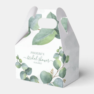 Caja Para Regalos Moderno Eucalyptus Floral Botánica Bridal Ducha