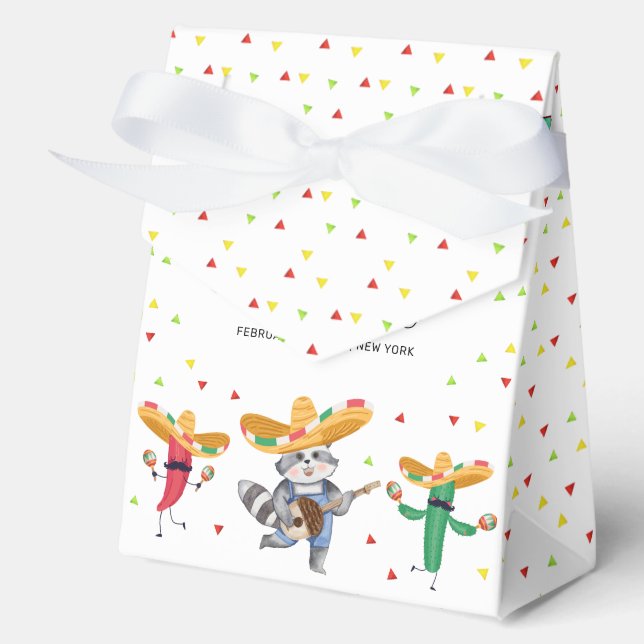 Caja Para Regalos Moderno Fiesta Taco 'Bout A Baby Cactus Baby Showe (Anverso)