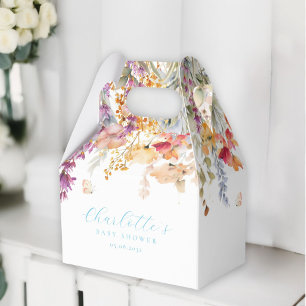 Caja Para Regalos Moderno, flor silvestre, Baby Shower