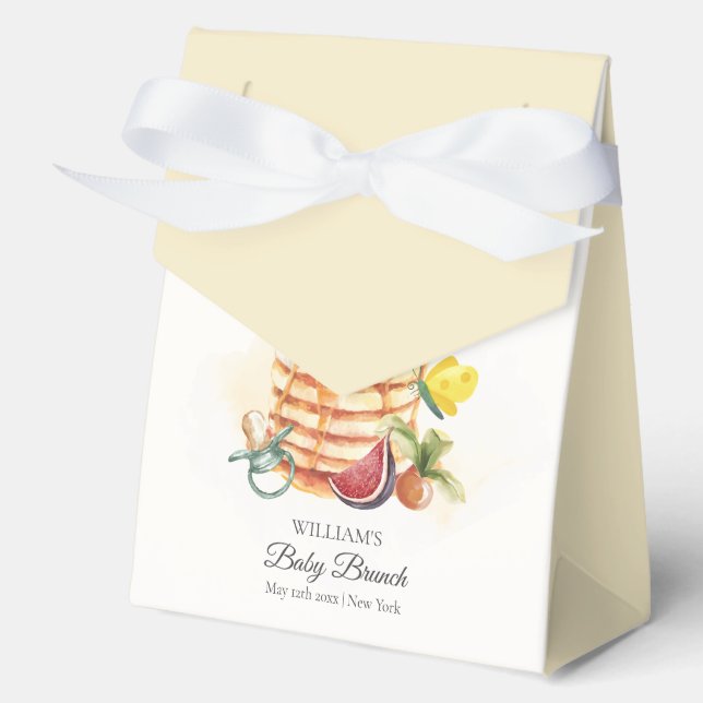 Caja Para Regalos Moderno Fruit Pancake Pacifier Brunch Baby Shower (Anverso)