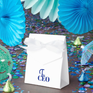 Caja Para Regalos Moderno Minimal El CEO Azul