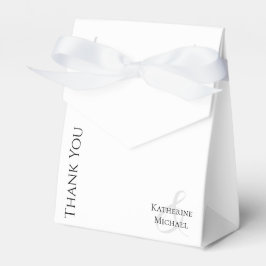 Caja Para Regalos Moderno negro y blanco-Boda Gracias