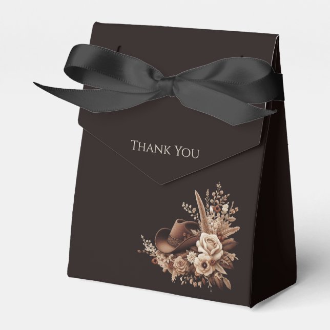 Caja Para Regalos Moderno País Elegante Occidental- Floral (Front Side)