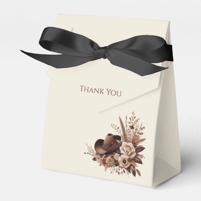 Caja Para Regalos Moderno País Elegante Occidental- Floral (Front Side)