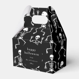 Caja Para Regalos Moderno Personalizado de Halloween en Skeleton Bla