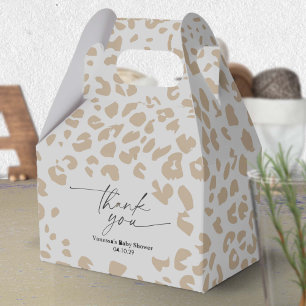 Caja Para Regalos Moderno Safari Animal Imprimir Género Ducha Neutra