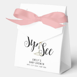 Caja Para Regalos Moderno Sip & See Martini Cocktail Baby Shower