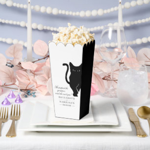 Caja Para Regalos Moderno y capataz Boda negro de gato