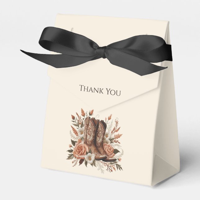 Caja Para Regalos Moderno y elegante País Occidental - Flores (Front Side)