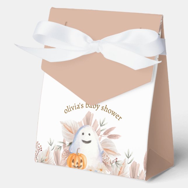 Caja Para Regalos Moderno y elegante Pequeño Boo Boho Fantasma Baby  (Anverso)