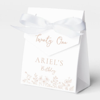 Caja Para Regalos Moderno y elegante veintiún cumpleaños floral