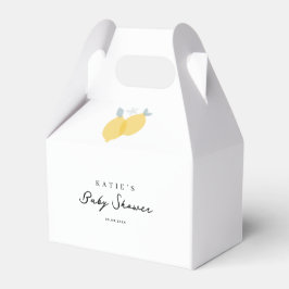 Caja Para Regalos Moderno y simple Pastel Citrus Lemons Baby Shower