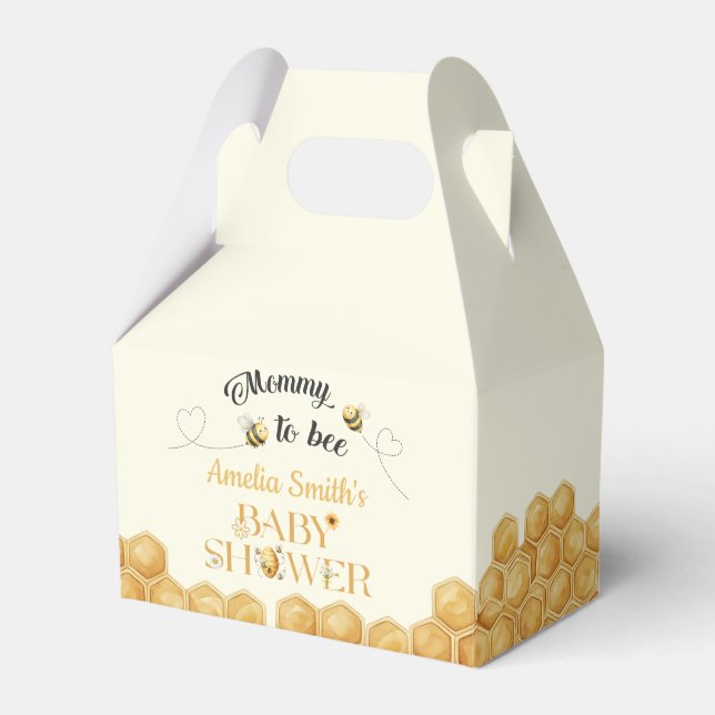 Caja Para Regalos Mommy To Bee Baby Shower  (Front Side)