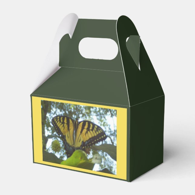 Caja Para Regalos Monarca amarillo de verano (Reverso)