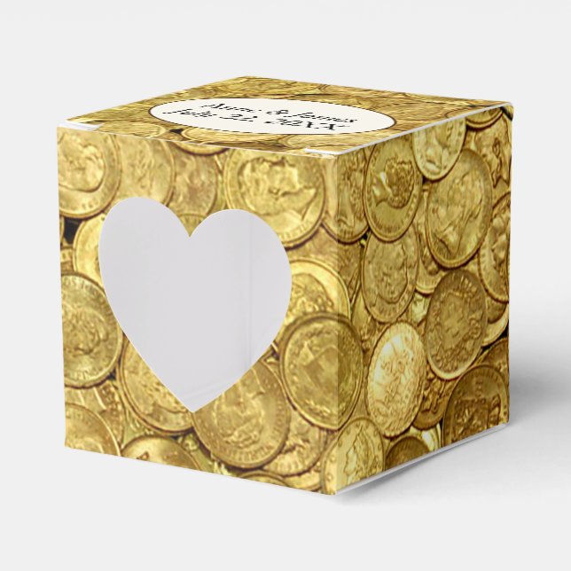 Caja Para Regalos Monedas de oro antiguas (Anverso)