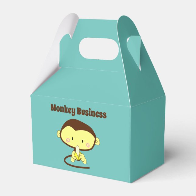 Caja Para Regalos Monkey Business Funny Personalizado Monkey Design (Front Side)