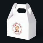 Caja Para Regalos Monkey Christmas Snow Winter Animals Monkeys<br><div class="desc">The monkey for Christmas with fairy lights. Funny animals with gifts and snow for the holidays. Also funny for christmas in July. Monkeys are cute animals and perfect for Christmas.</div>