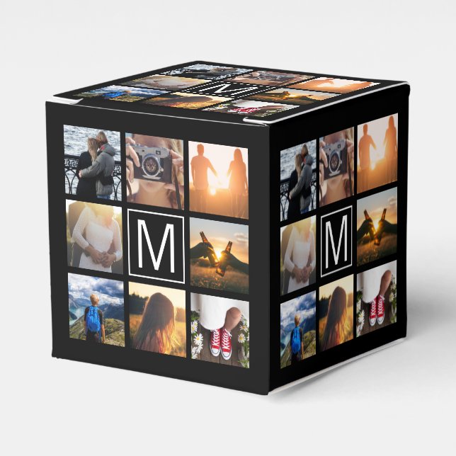 Caja Para Regalos Monograma 8 (Costado Anverso)