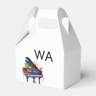 Caja Para Regalos Monograma agregar nombre de letra inicial música d