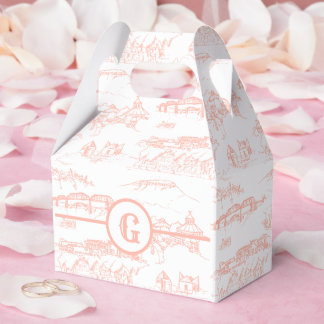 Caja Para Regalos Monograma Chattanooga Toile Rubor