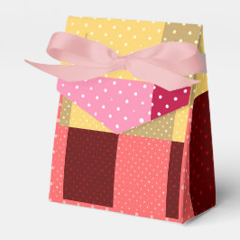 Caja Para Regalos Monograma Colorido Puntos Elegante