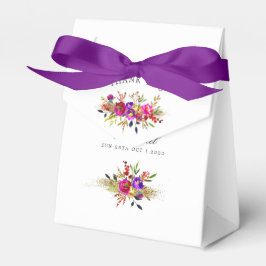 Caja Para Regalos Monograma de acuarela Boda floral